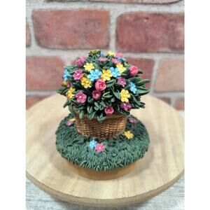 1998 Our America Gift Candle Topper Bouquet Topper #410 Fits 3" Jar Candles